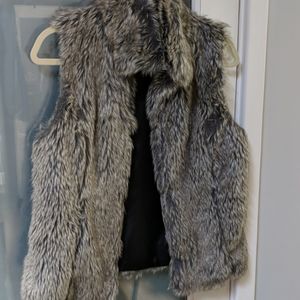 Faux fur vest